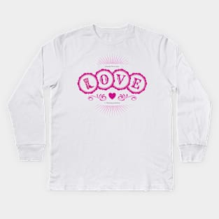 LOVE Concho Cowgirl Boot Kids Long Sleeve T-Shirt